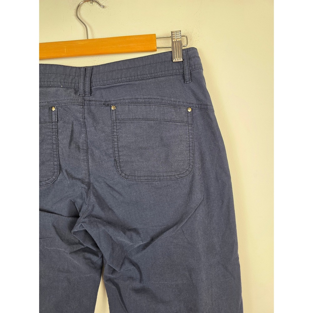 Title Nine Clamber Pants Women 6 Navy Blue Cotton Nylon Stretch Hiking TN-230935 - Picture 4 of 10